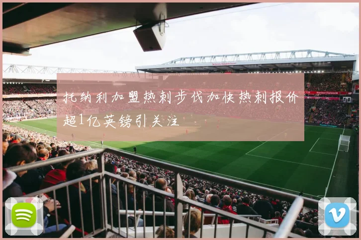 托纳利加盟热刺步伐加快热刺报价超1亿英镑引关注